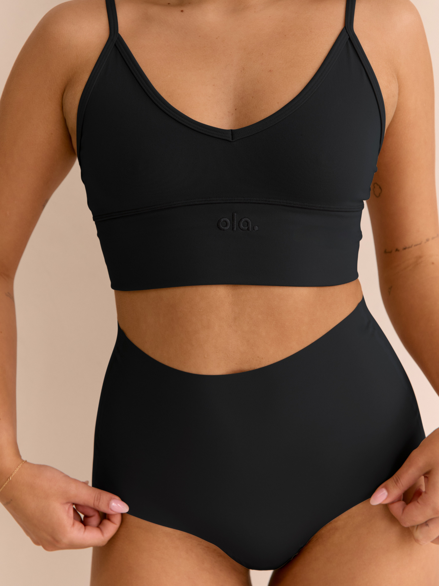 High Rise Thong β Black