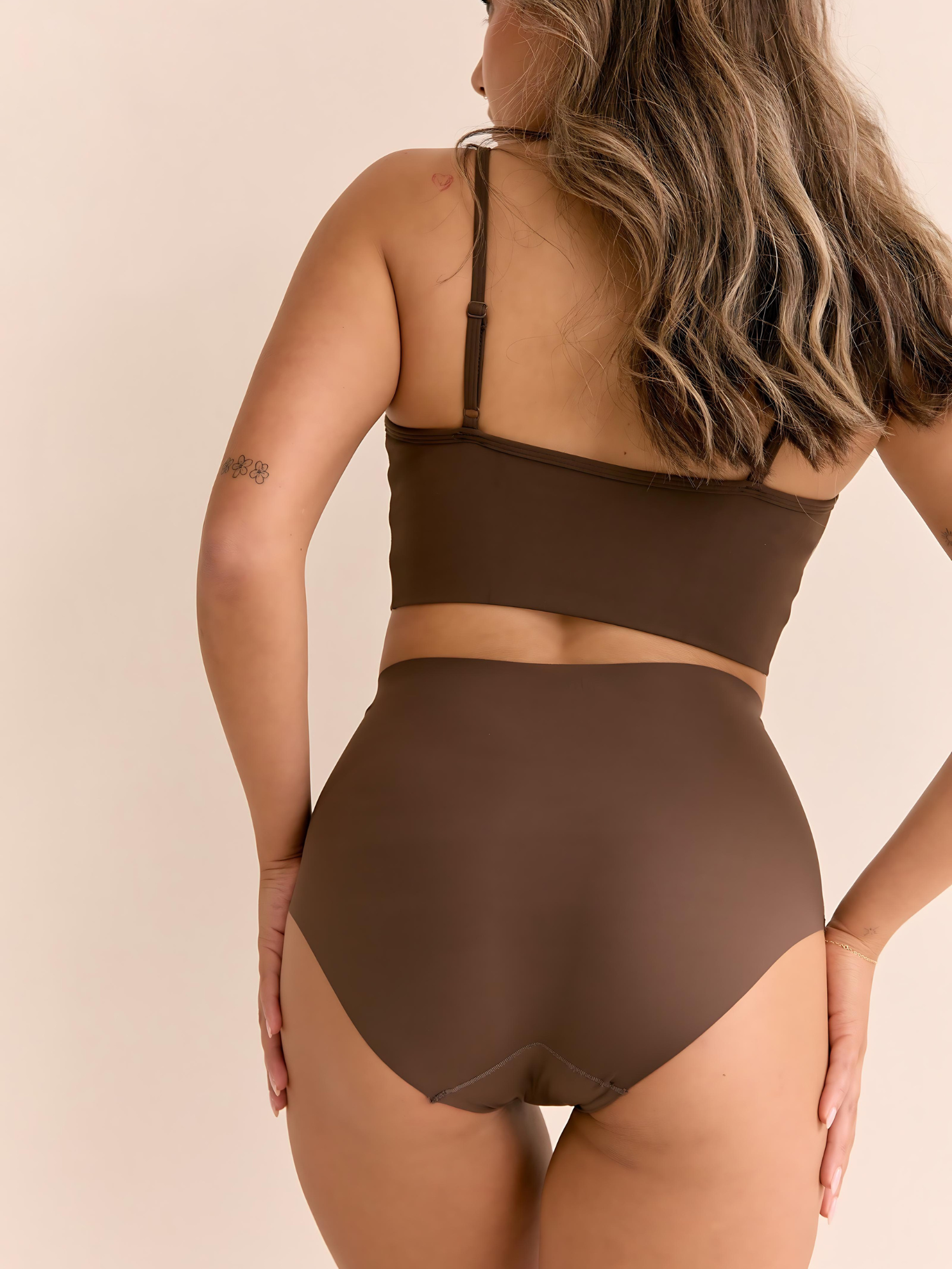 Hot Fudge High Rise Brief model back view