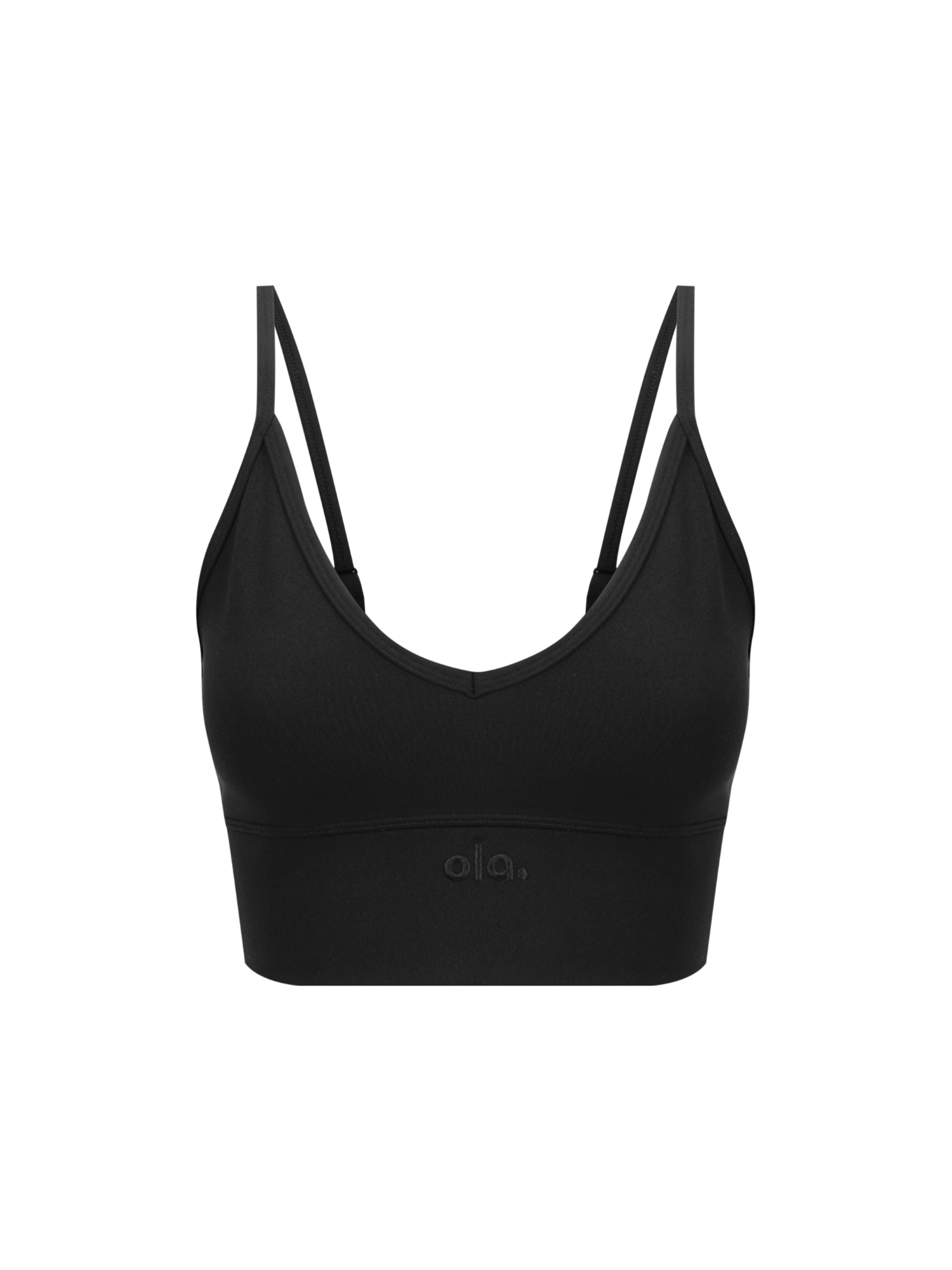 Black V Crop model side view