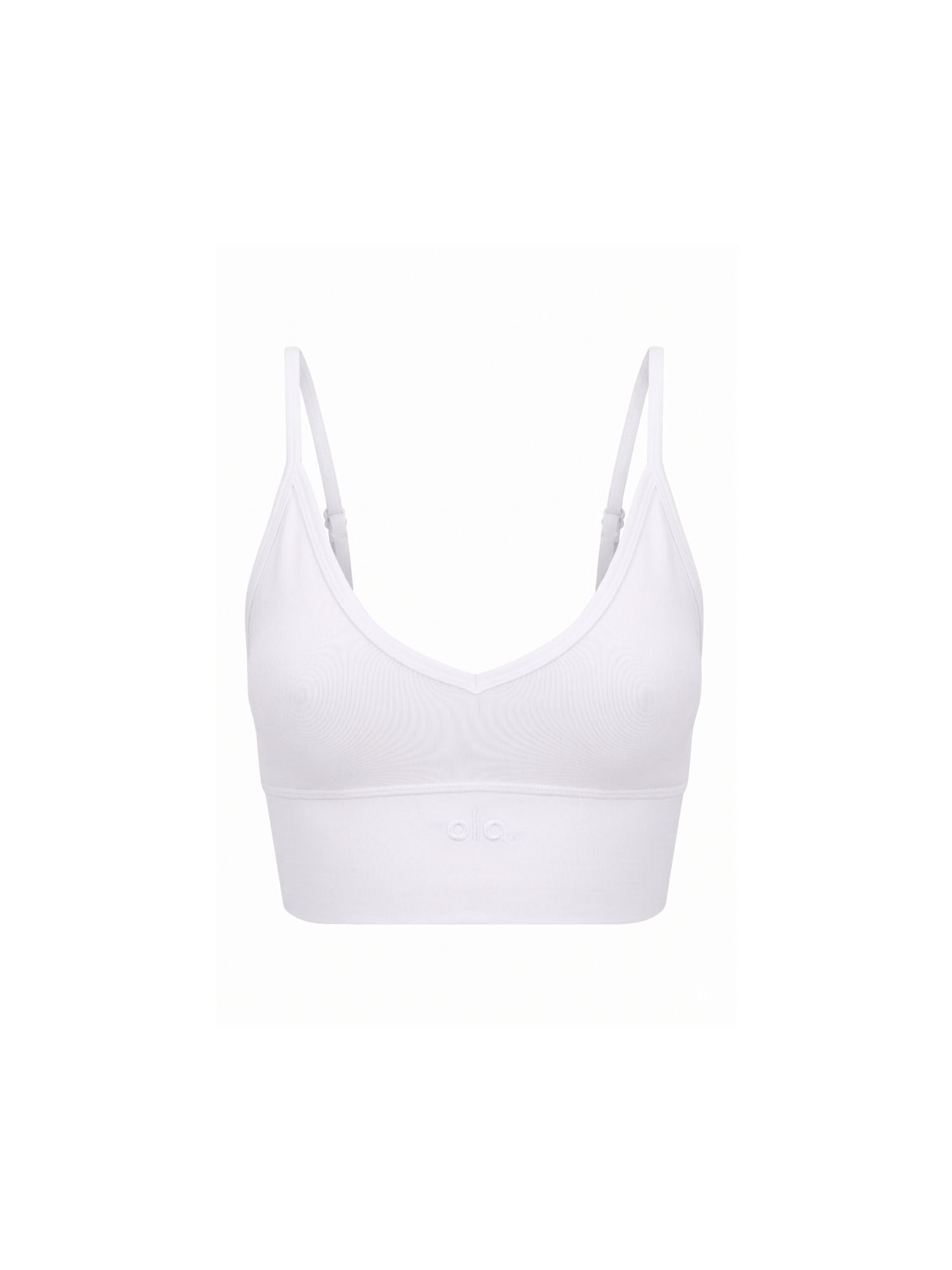 White V Crop Ghost Flat Lay