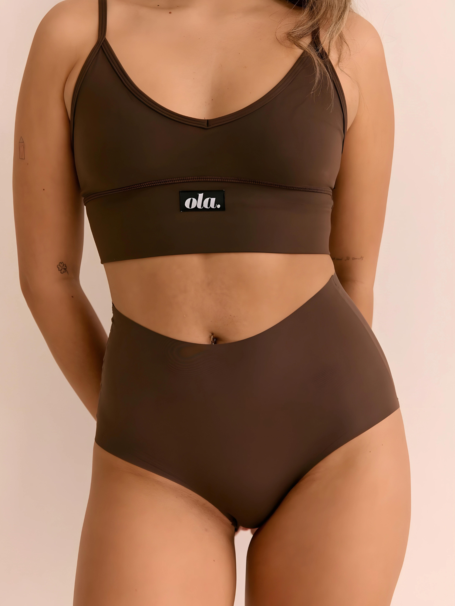 Hot Fudge High Rise Thong model side view