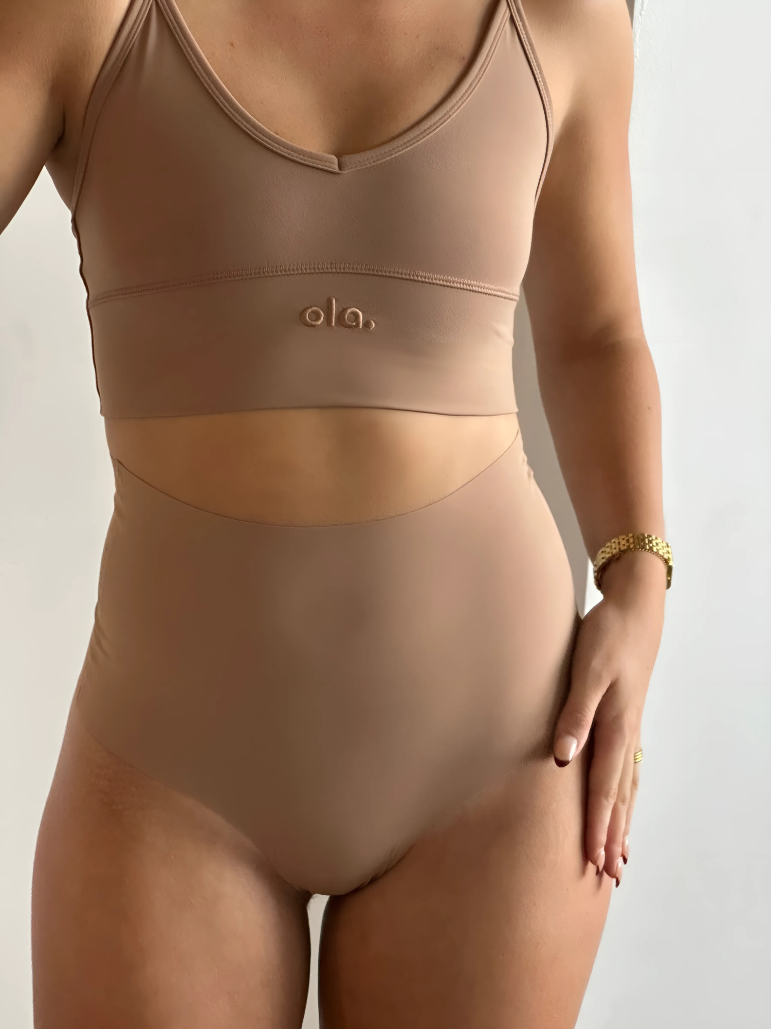 Macchiato High Rise Thong model full length