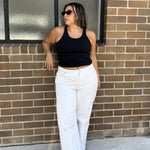 Black Sculpt Tank model lifestyle seated
