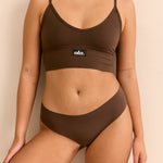 Hot Fudge Bikini Brief ghost flatlay back