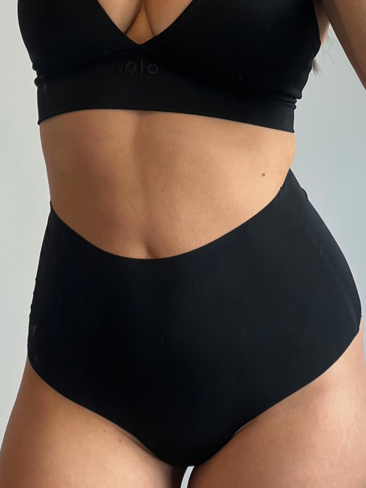 High Rise Thong – Black