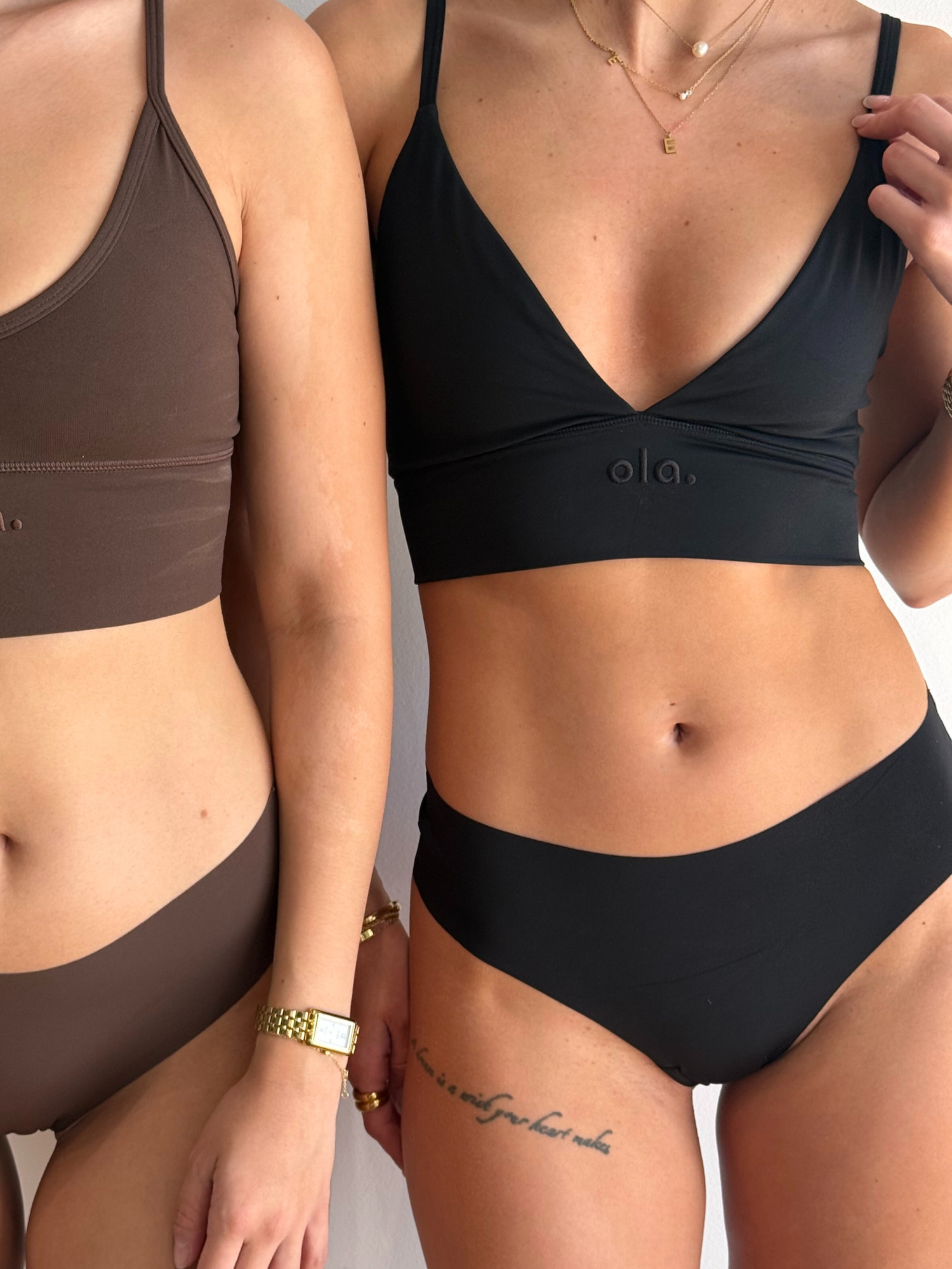 Black Bikini Brief ghost flatlay front