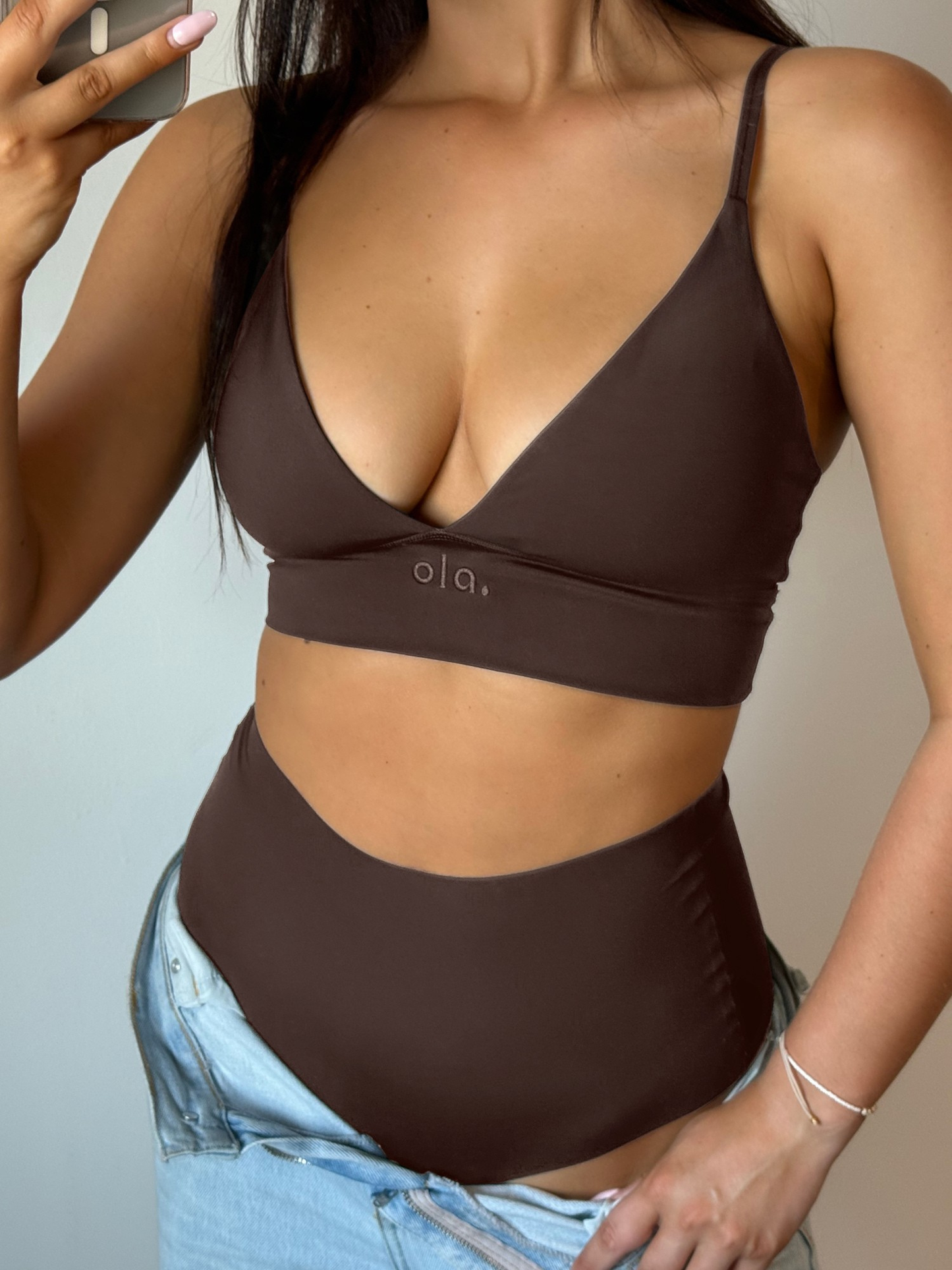 Plunge Crop - Hot Fudge