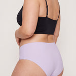 Lavender Haze Bikini Brief on model front view