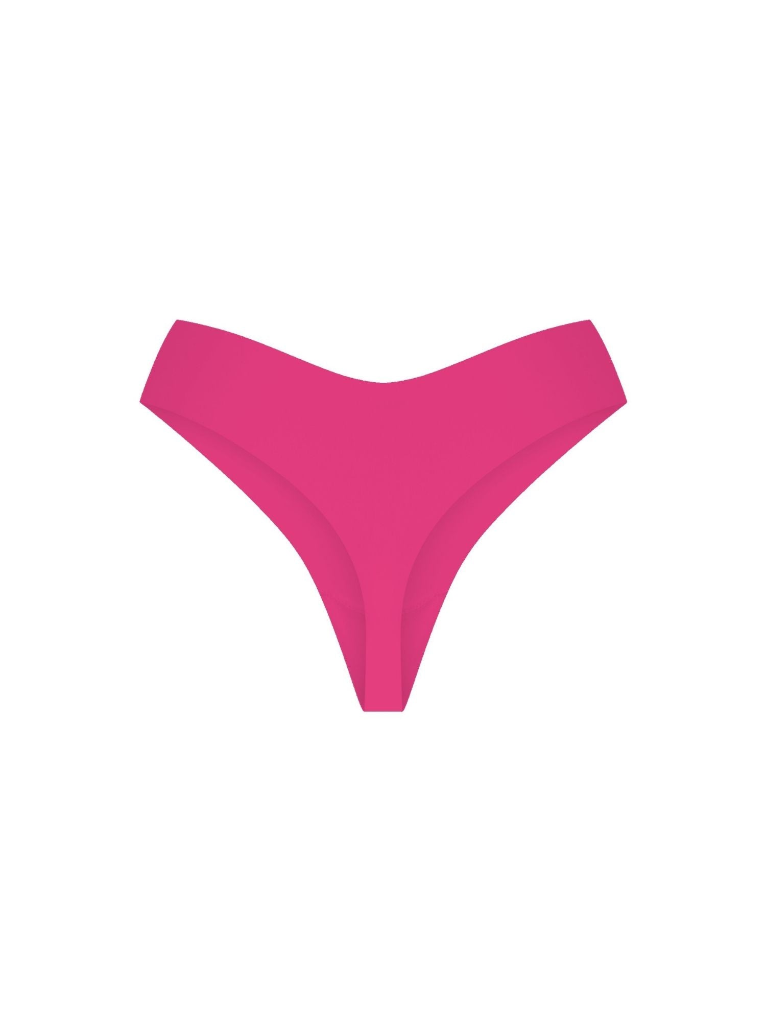 Pink Crush Bikini Thong ghost flatlay back