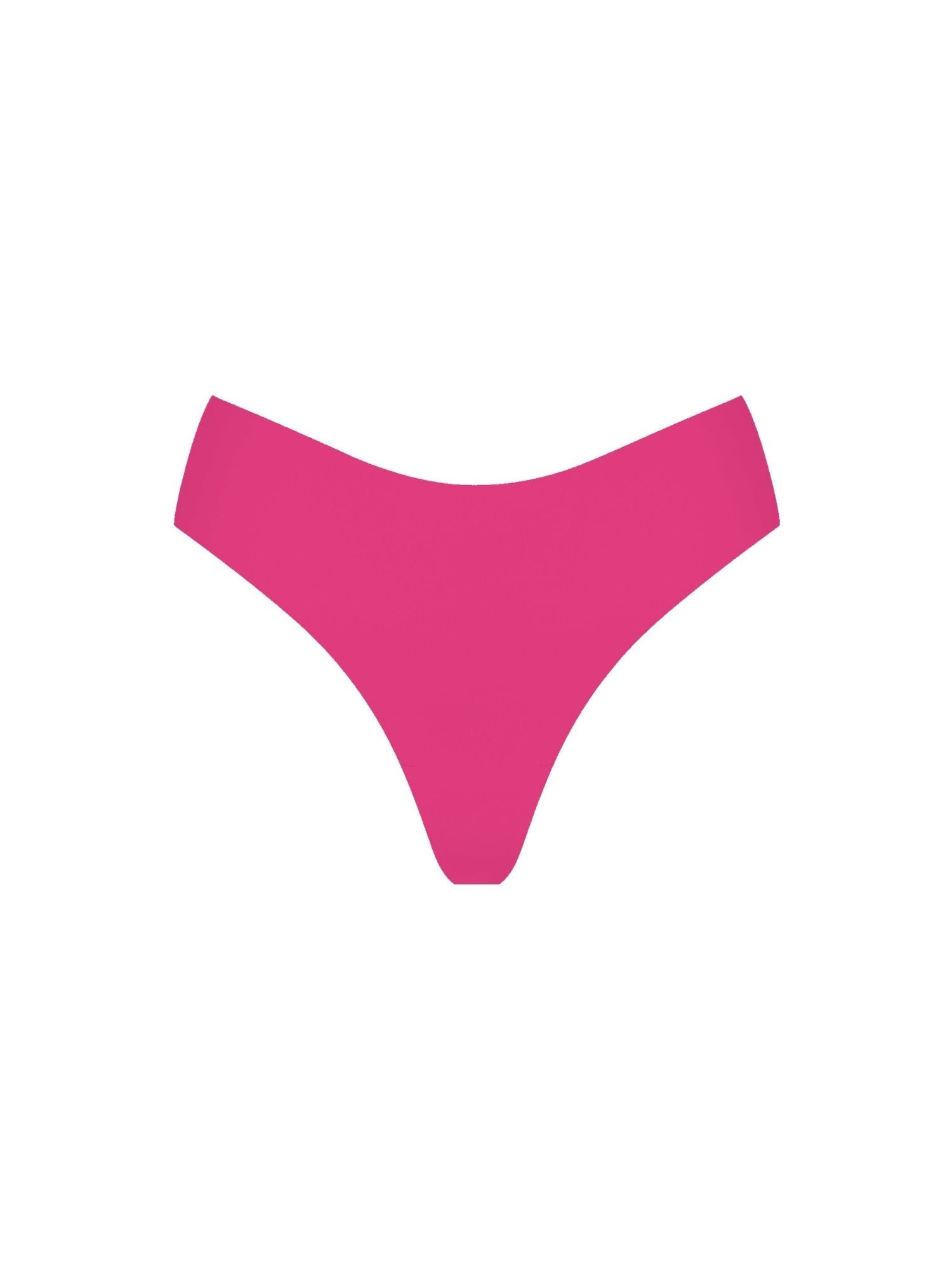Pink Crush Bikini Thong model three-quarter view