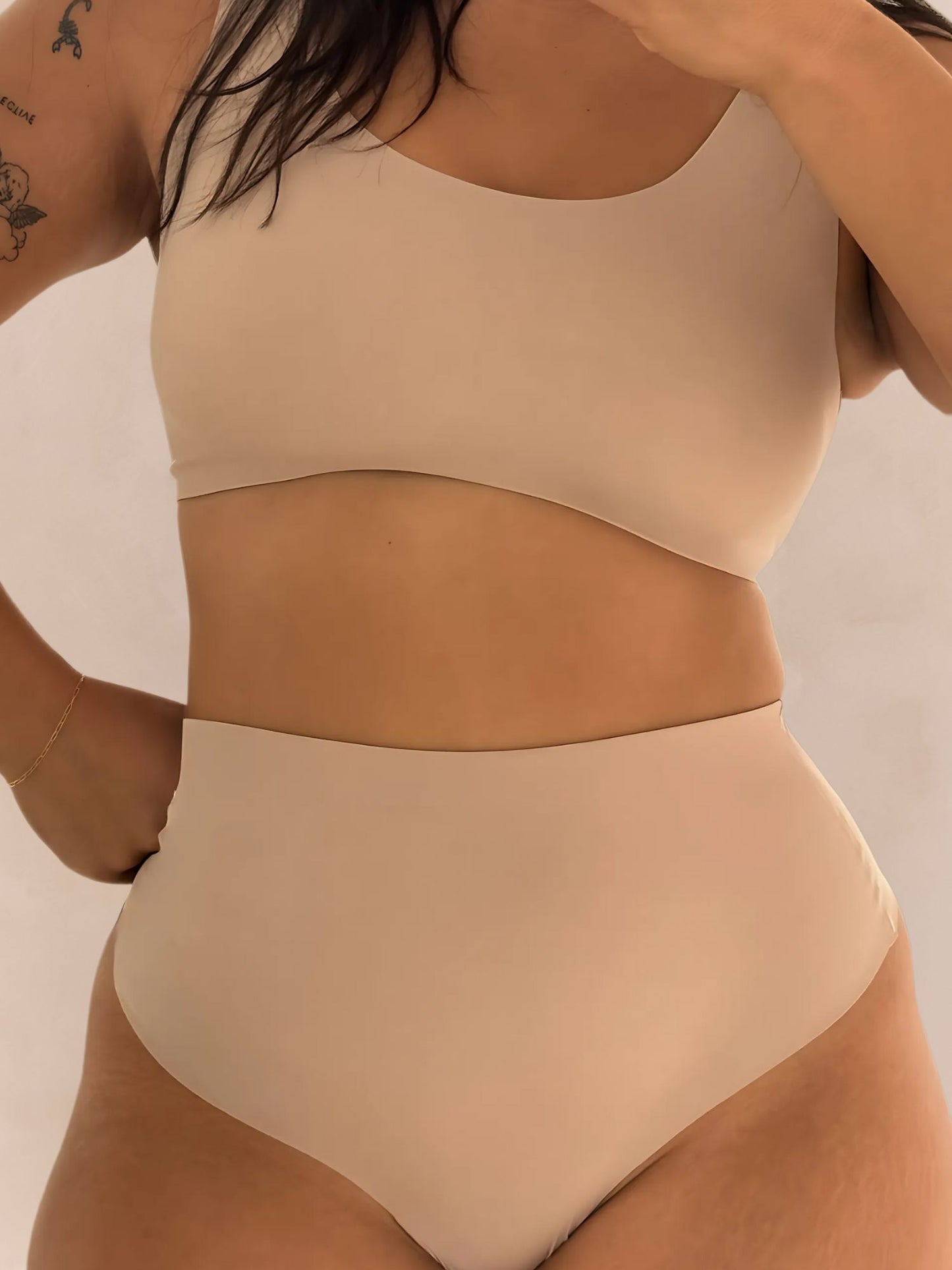 Comfort Crop – Cream Tan