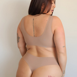 Macchiato Bikini Thong model three-quarter view