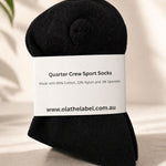 Ola quarter crew socks worn lifestyle