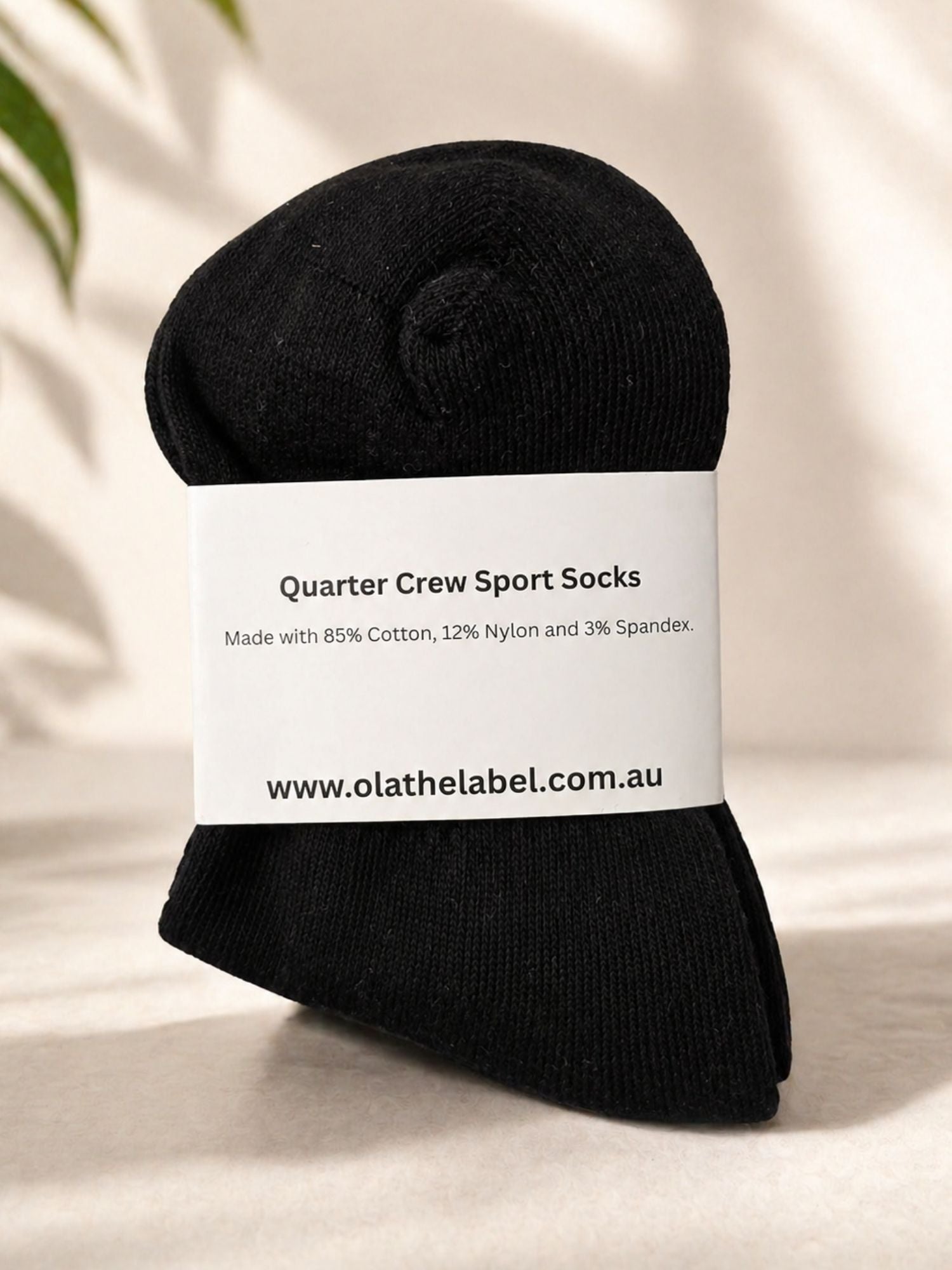 Ola quarter crew socks worn lifestyle