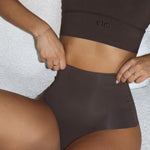 Hot Fudge V Crop model lifestyle seated