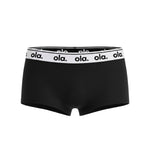Black Iconic Boy Short ghost flatlay front