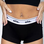 Black Iconic Boy Short model lifestyle seated