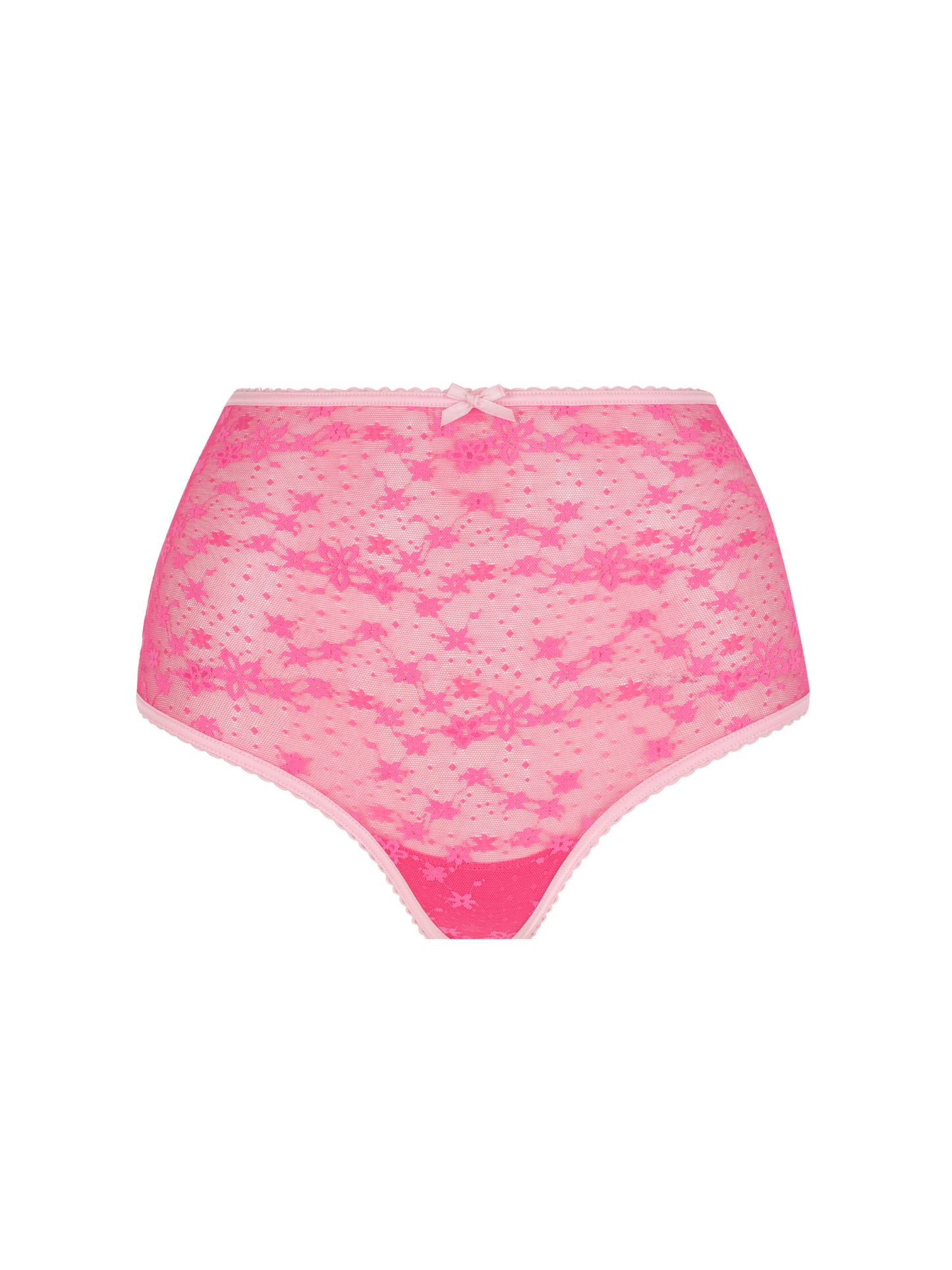 Lace High Rise Thong – Pink