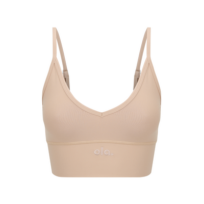 V Crop – Cream Tan