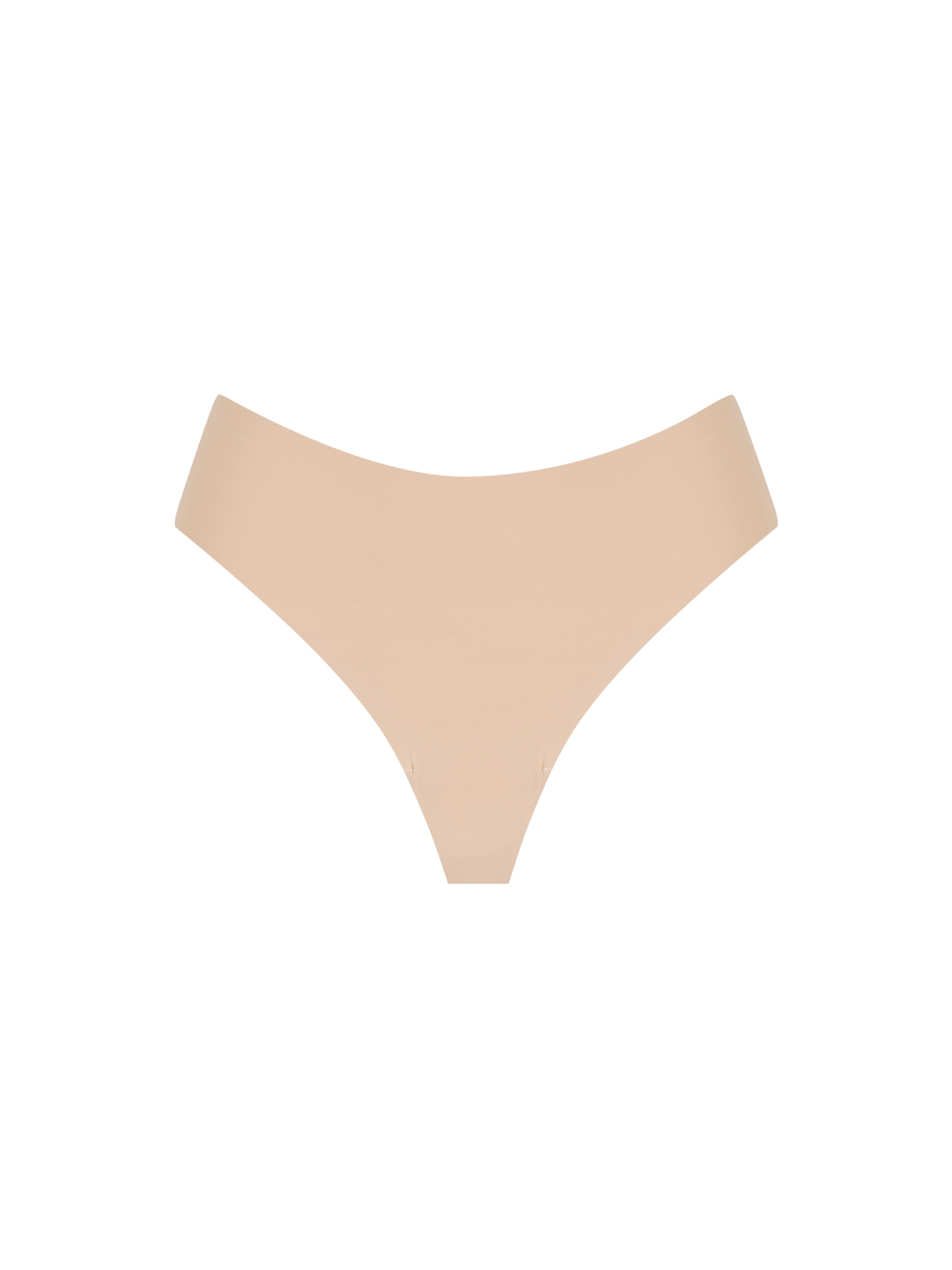 Cream Tan Bikini Thong ghost flatlay back