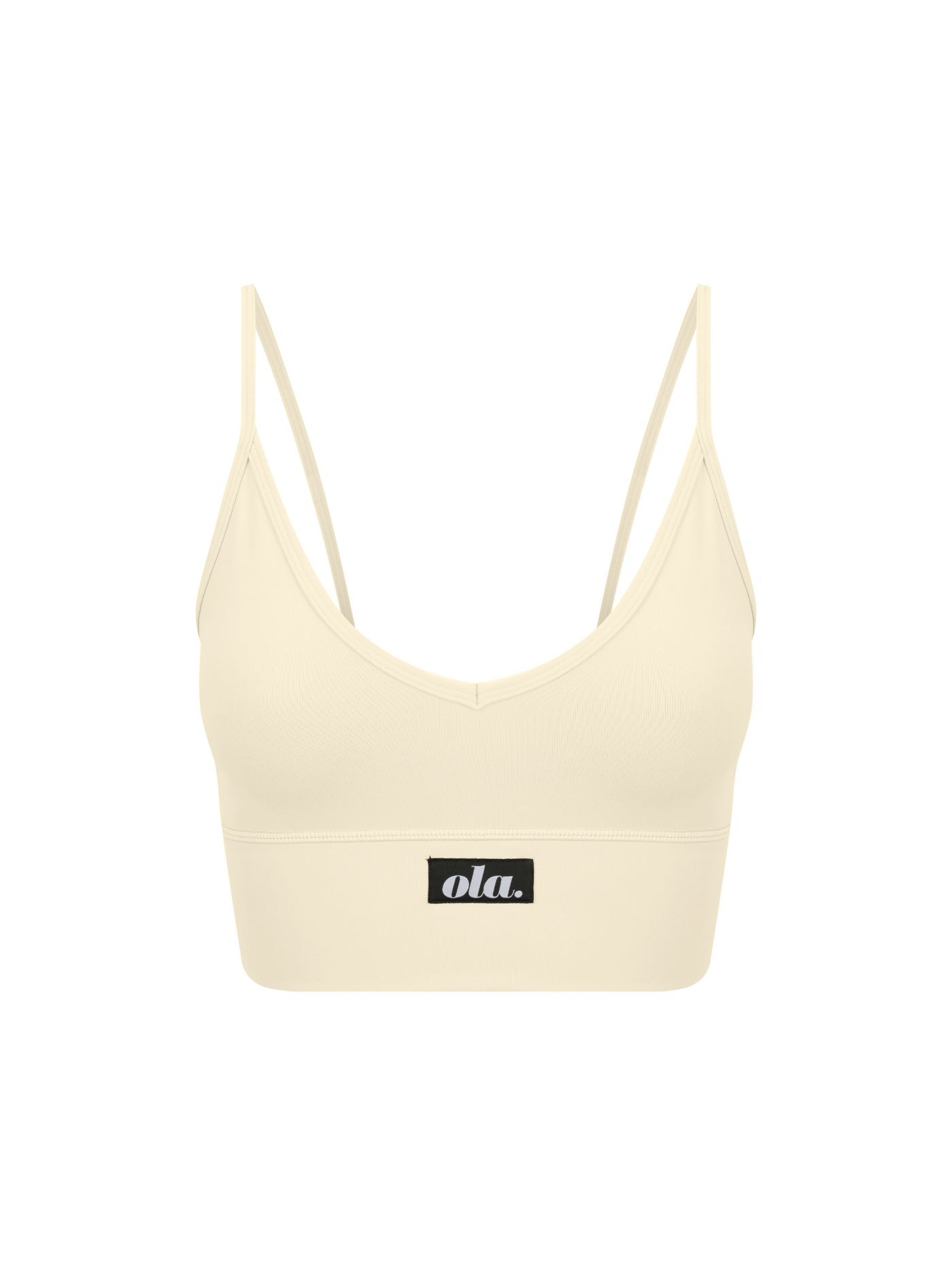 V Crop Bralette – Butter