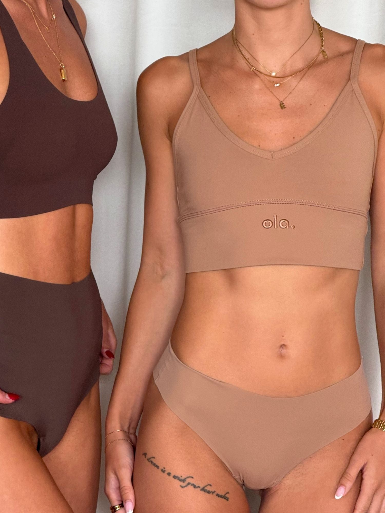 Macchiato V Crop model lifestyle seated