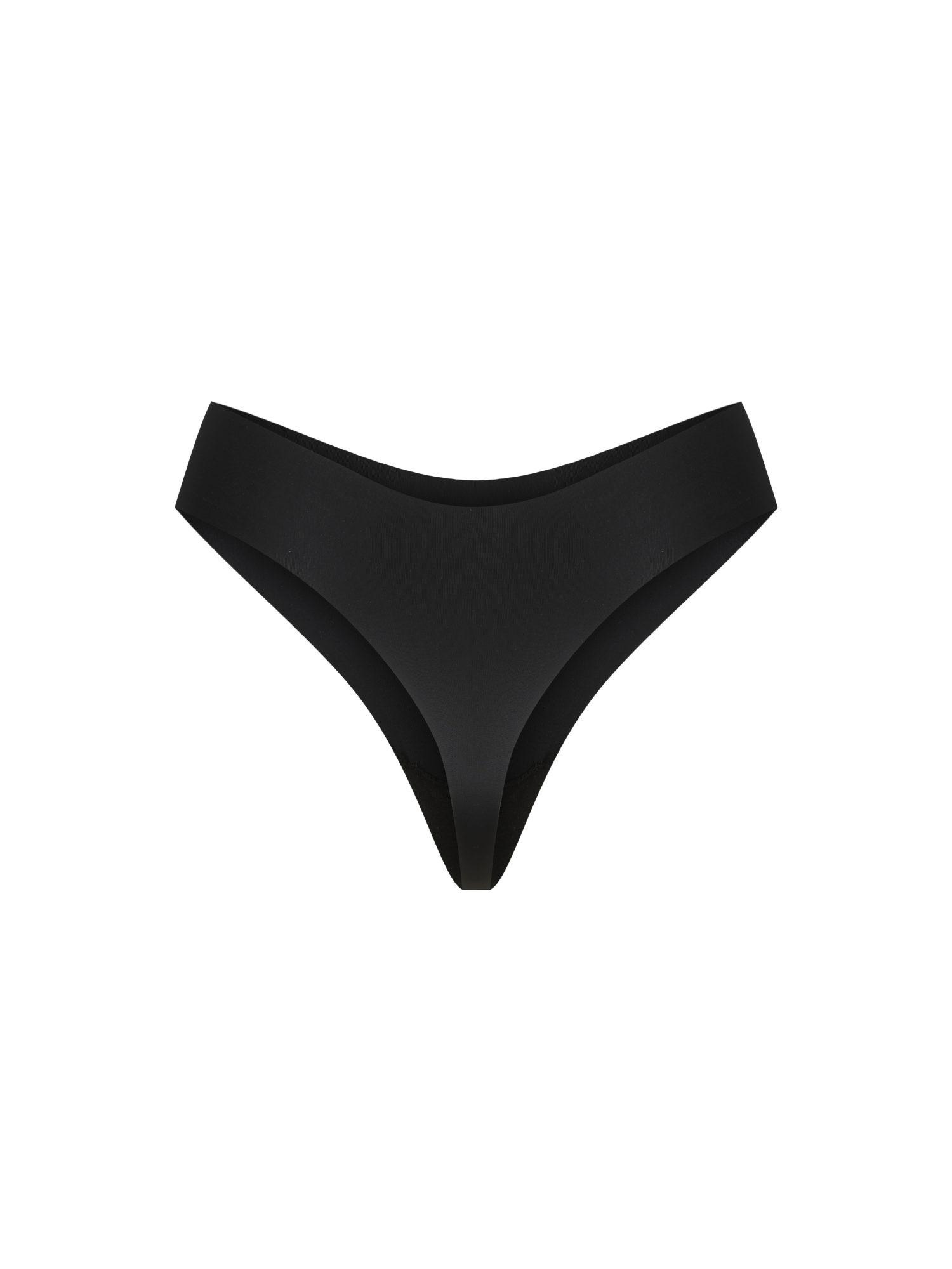 Black Bikini Thong model full body front