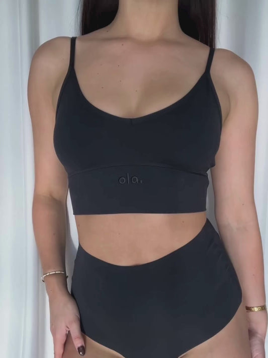 V Crop – Black